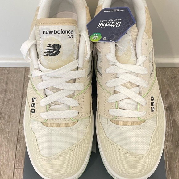 NIB New Balance 550 turtle dove beige green women’s 6.5 - Picture 8 of 9
